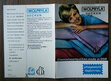 Werbeheft wolpryla decken gebraucht kaufen  Zittau