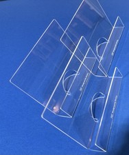 Lote de 3 Porta-Documentos Organizador de Mesa, Tampo de Mesa, Plástico Transparente Feito pela Evolus comprar usado  Enviando para Brazil