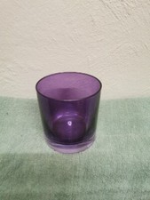 Teelichthalter glas lila gebraucht kaufen  Münster