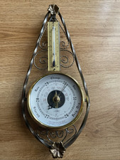 vintage thermometer brass for sale  WOKINGHAM