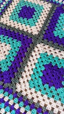 Couverture crochetée main d'occasion  Dun-le-Palestel