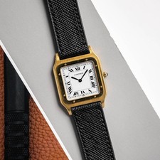 1980s Cartier Santos-Dumont ultra fino ref. 96054 - Manutenção recente! comprar usado 1980s Cartier Santos-Dumont ultra fino ref. 96054 - Manutenção recente! comprar usado  Enviando para Brazil