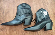 Leather cowboy fringed for sale  PRENTON