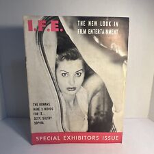 1953 I.F.E Special Exhibitors Issue - VOL. 1 NO. 1 - Sophia Loren Cover - RARE!! segunda mano  Embacar hacia Argentina