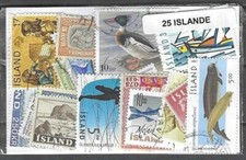 Islande iceland timbres d'occasion  Lésigny