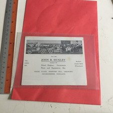 Old advert card for sale  FARNHAM