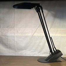 Lâmpada de desenho articulada vintage dos anos 80 exclusiva mola giratória giratória veja preta, usado comprar usado  Enviando para Brazil