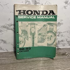 Vintage OEM Oficial 1992-1993 Honda Motocicleta CR125R Serviço Loja Manual Livro comprar usado  Enviando para Brazil