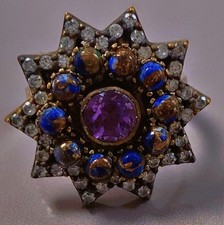 Bague argent améthyste d'occasion  Monistrol-sur-Loire