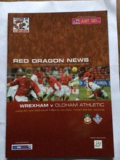 Wrexham oldham athletic. for sale  DISS