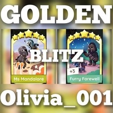Ms Mandalore & Furry Farewell :- Adesivos Mono_Poly_Go Golden Blitz :- Mais rápido, usado comprar usado  Enviando para Brazil