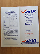 Air timetable flights for sale  SHREWSBURY