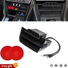 Console central interno caixa organizadora de armazenamento com cabo USB para Honda Civic 16-2021 comprar usado  Enviando para Brazil