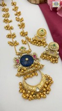 Colar com brinco folheado a ouro indiano joias da moda Bollywood, usado comprar usado  Enviando para Brazil