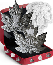 Moeda à prova de prata 1988-2018 em forma de folha de bordo 30º aniversário ml US$ 20 1 OZ Canadá comprar usado  Enviando para Brazil