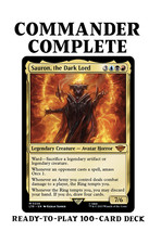 Sauron, the Dark Lord LotR RING TEMPTS YOU ORCS Magic MTG Custom Commander Deck comprar usado  Enviando para Brazil