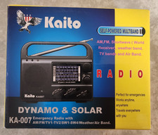 Rádio de alerta meteorológico Kaito KA007 emergência AM/FM/SW/TV1/TV2/AIR. Leia a descrição comprar usado  Enviando para Brazil