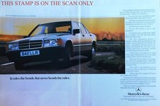Mercedez-Benz '190 Series' Motor Car ADVERT (1) Original 1985 Anúncio Impresso -206 comprar usado  Enviando para Brazil