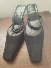 Ladies black suede for sale  HAVERHILL