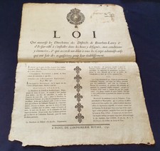 Placard révolutionnaire loi d'occasion  Vendôme