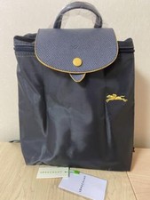 Mochila de couro preta Long Champ Le Pliage bolsa dobrável 33×28×10 tomada comprar usado  Enviando para Brazil
