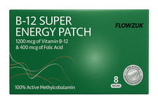 Adesivo energético de vitamina B12 e ácido fólico 1200mcg 400mc 8 adesivos super transdérmicos comprar usado  Enviando para Brazil