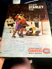 29/04/1969 ORIGINAL NHL STANLEY CUP JOGO 2 PROGRAMA ASSINADO PLANETA, ARBOUR, BOWMAN comprar usado  Enviando para Brazil
