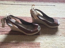 Pumps peeptoe keilabsatz gebraucht kaufen  Olching