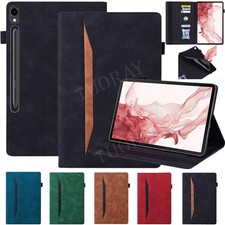 Do Samsung Galaxy Tab S11 S10 S9 S8 Ultra 14.6" Skórzane etui ochronne Pokrowiec Case na sprzedaż  Wysyłka do Poland
