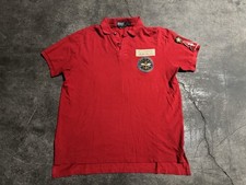 Polo Ralph Lauren Tiger Naval Training Raro Vintage Vermelho Camisa Polo Masculina Tamanho XL comprar usado  Enviando para Brazil