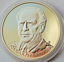 ISRAEL, Medalha Comemorativa, Oskar Schindler, Prata 1 Oz, Ag 925, CAIXA de Madeira comprar usado  Enviando para Brazil