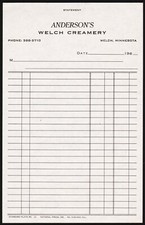 Vintage receipt andersons for sale  Clinton