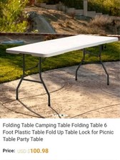 Foot folding table for sale  Bristol