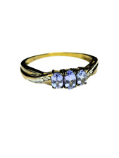Vintage gold tanzanite for sale  LONDON