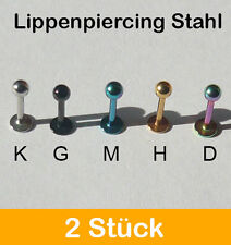 Lippenpiercing stecker piercin gebraucht kaufen  Berlin