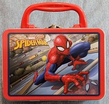 Mini lancheira de metal Marvel Spiderman Tin Box Company 5,5 x 4 x 2,75" comprar usado  Enviando para Brazil