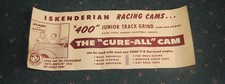 Câmeras de corrida Iskenderian 400 júnior vintage dos anos 1950–60 comprar usado  Enviando para Brazil