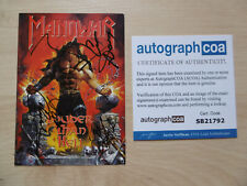 Manowar riginal autogramme gebraucht kaufen  Wunstorf