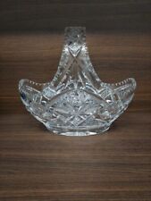 Crystal basket heavy for sale  PORTH