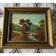Vintage framed oil for sale  Warren