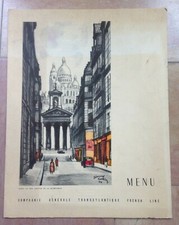 Menu cie transatlantique d'occasion  Paris VI