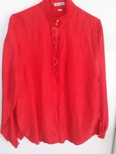 Chemise rouge brodée d'occasion  Nice-
