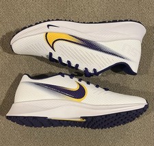 Tênis de futebol Nike Vapor Edge Turf LSU PE branco masculino tamanho 7.5 CV1672-109, usado comprar usado  Enviando para Brazil