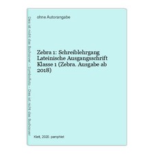 Zebra schreiblehrgang lateinis gebraucht kaufen  Ohlsbach