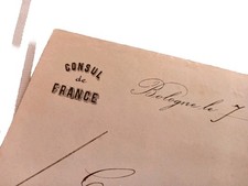 [ LAS LETTRE SIGNÉE - CONSUL SECOND EMPIRE - BOLOGNE ] EUGÈNE MAHON - PARNAS comprar usado  Enviando para Brazil