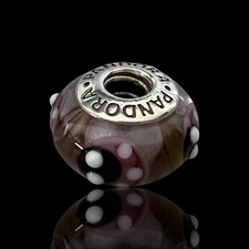 Original Pandora Charm Bead Murano Glas Bubbles Lila ALE 925 Silber comprar usado  Enviando para Brazil