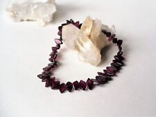 Bracelet grenat perles d'occasion  Saint-Maixent-l'École