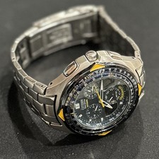 Citizen Eco-Drive Skyhawk Blue Angels relógio cronógrafo caixa azul traseira não testado comprar usado  Enviando para Brazil