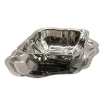 Tigela de aço inoxidável inox 18% molho barco mesa decoração prato elegante comprar usado  Enviando para Brazil