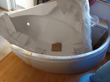 Eckbadewanne weiß acryl gebraucht kaufen  Kitzingen